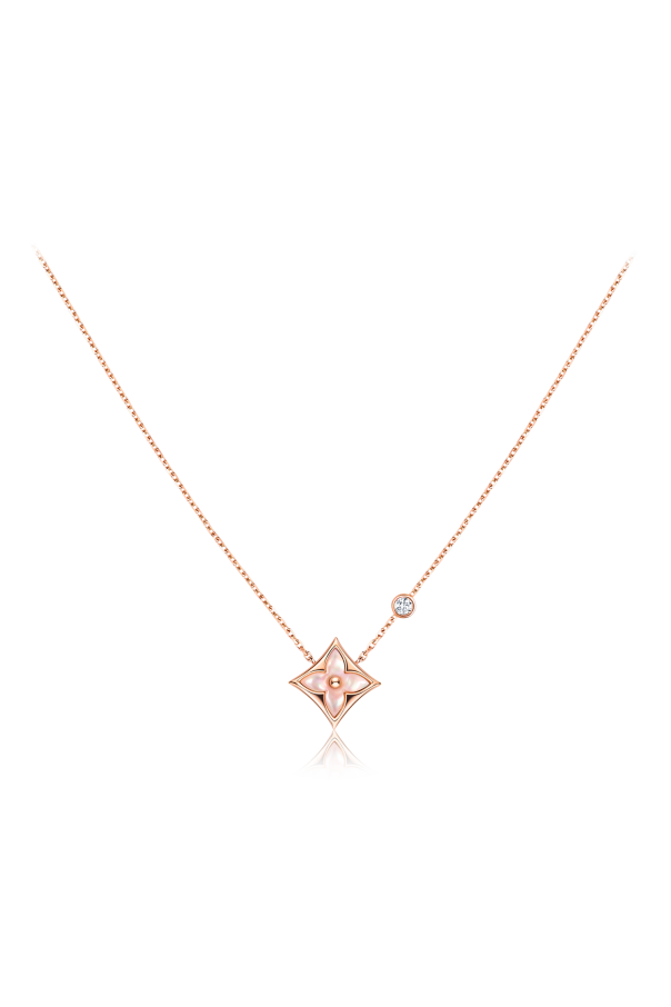Colour Blossom BB Star Pendant, Pink Gold, Pink Mother-Of-Pearl and Diamond od Louis Vuitton