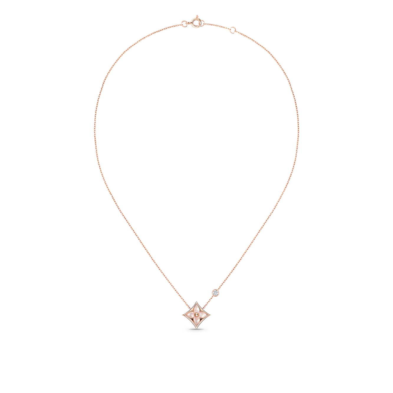 Louis Vuitton Color Blossom Lady Rose Gold White Pearl Star Flower