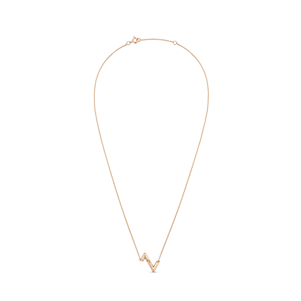 Louis Vuitton Lv Volt Upside Down Pendant, Pink Gold (Q93809)