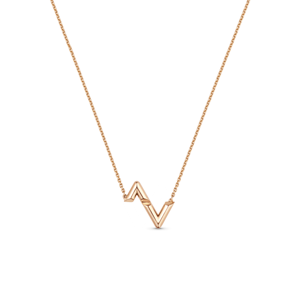 Shop Louis Vuitton Lv Volt Upside Down Pendant, Pink Gold (Q93809