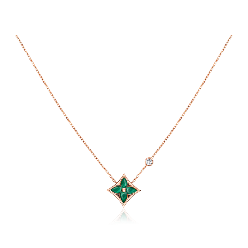 Louis Vuitton Monogram carved necklace