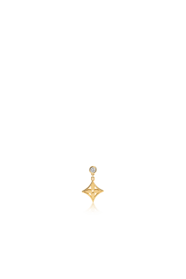 Idylle Blossom LV Ear Stud, Yellow Gold and Diamond - Per Unit od Louis Vuitton