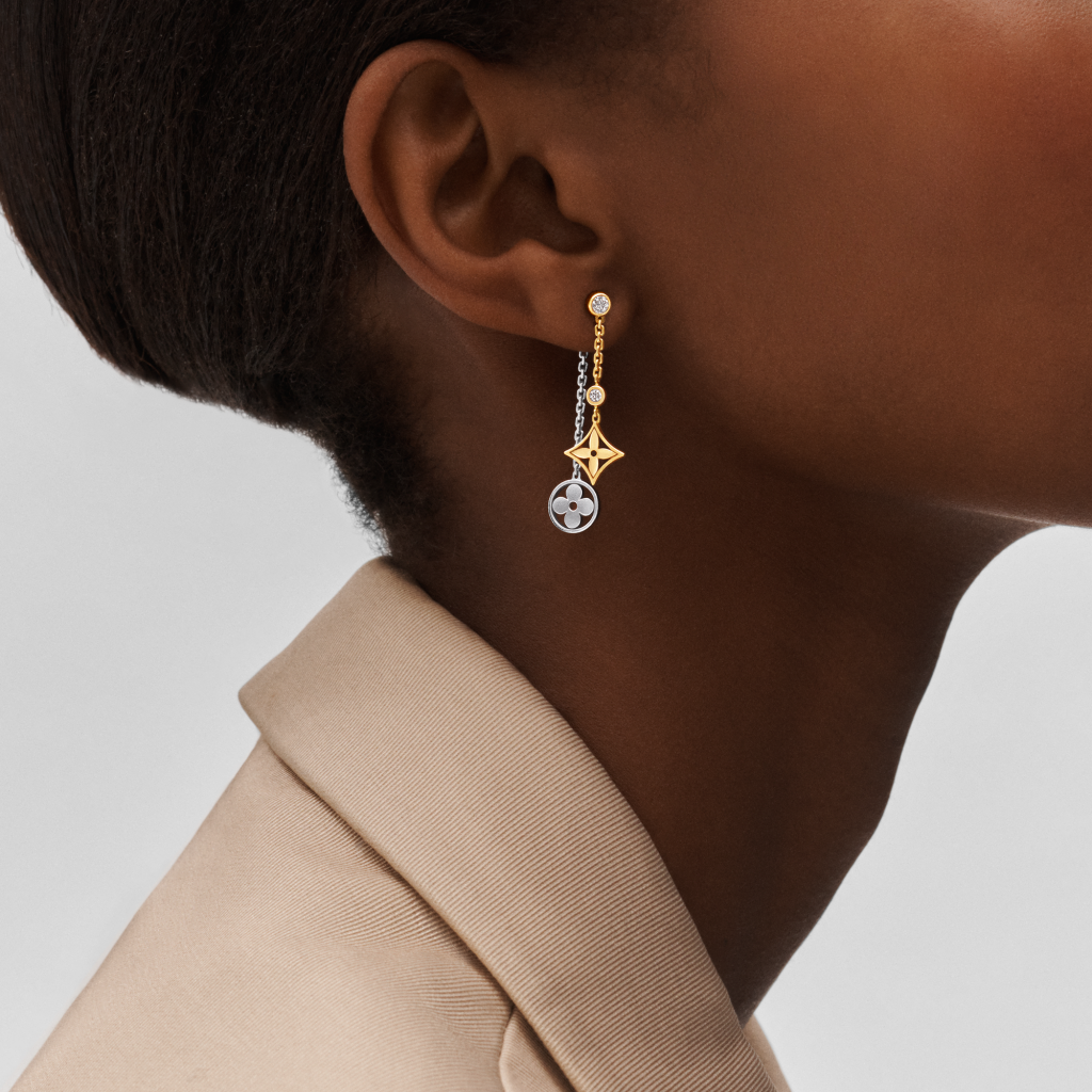 Louis Vuitton Idylle Blossom Long Earrings, 3 Golds And Diamonds - Vitkac  shop online