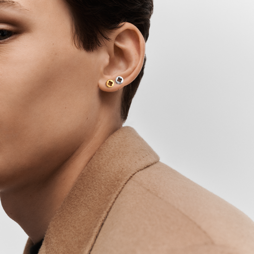Louis Vuitton® Empreinte Ear Studs, White Gold