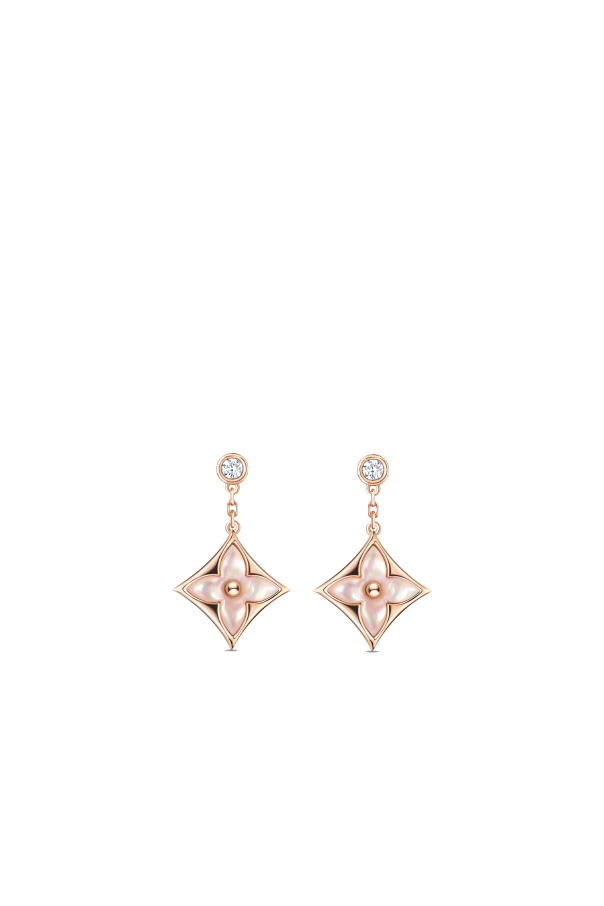 Color Blossom BB Star Bracelet, Pink Gold, Malachite And Diamond