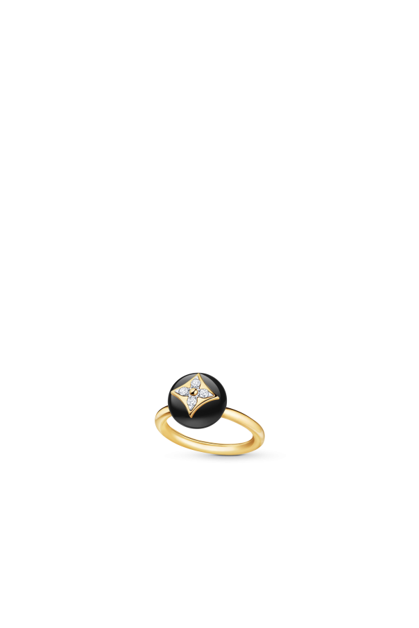 Louis Vuitton B.Blossom bracelet in yellow gold onyx and diamonds, Louis  Vuitton
