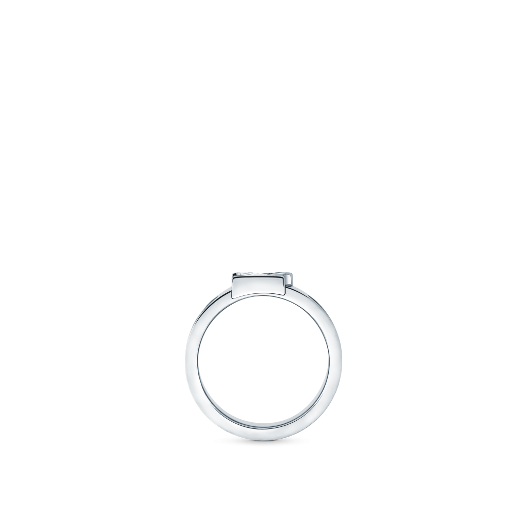 Louis Vuitton Empreinte White Gold Band Ring