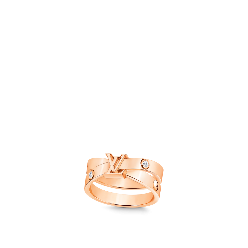 Louis Vuitton Empreinte Ring, Pink Gold And Diamonds - Vitkac shop online