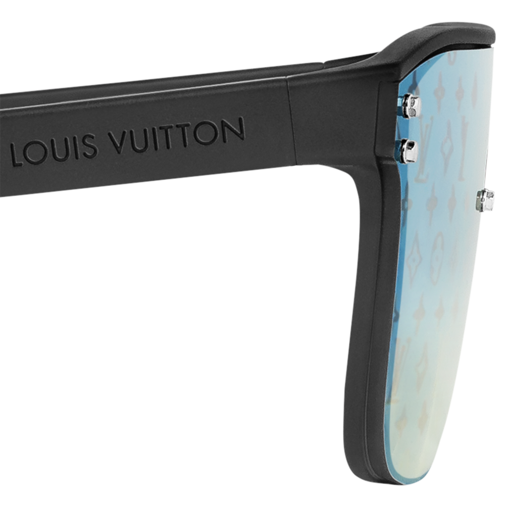 Louis Vuitton LV Waimea L Sunglasses Black Metal. Size E