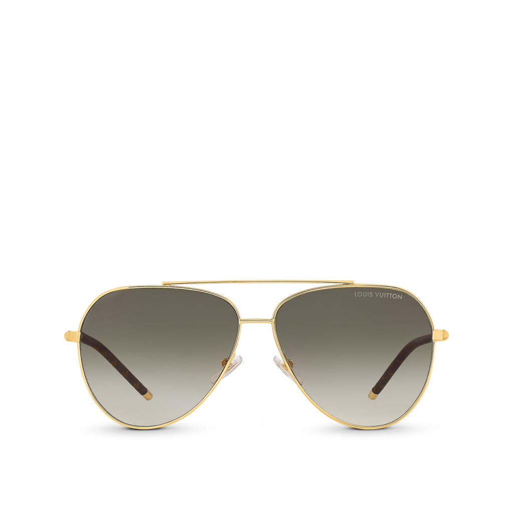 Louis Vuitton - Clockwise Sunglasses - Metal - Gold Monogram - Men - Luxury
