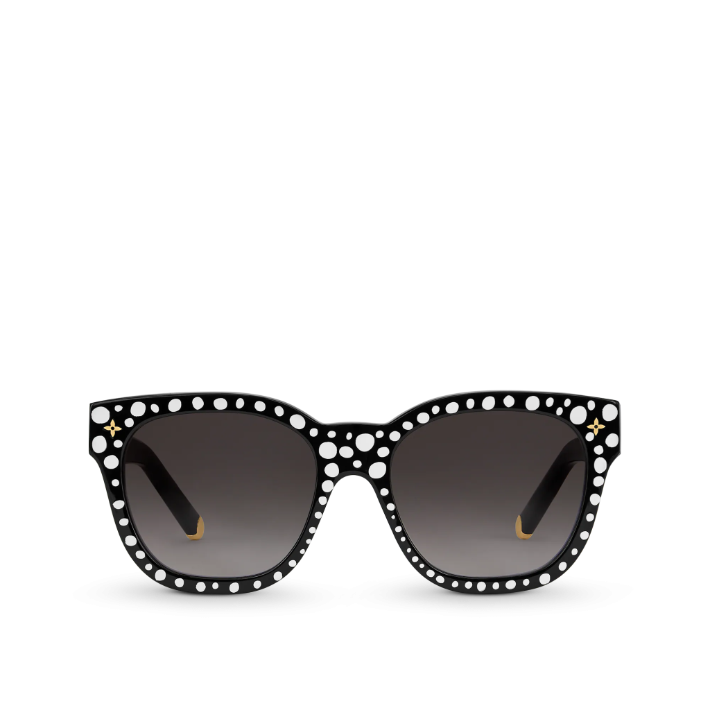 LOUIS VUITTON LV Signature Square Round Sunglasses Black Acetate. Size U