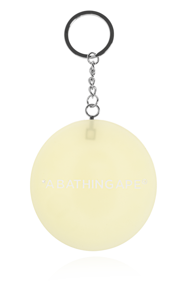 A BATHING APE® Keychain with logo