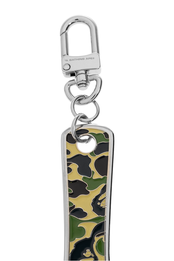 A BATHING APE® Brass keychain