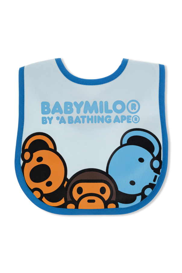 A BATHING APE® Kids Bib with print
