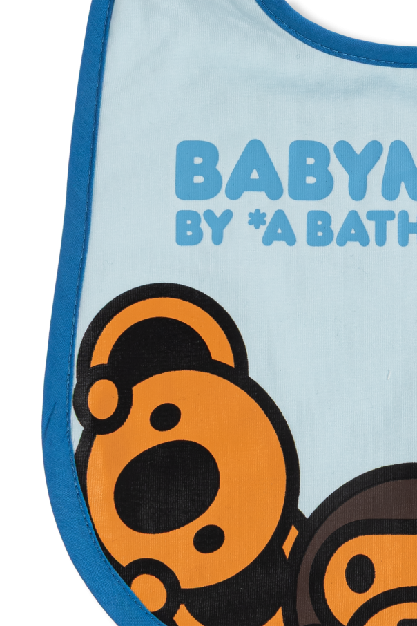 A BATHING APE® Kids Bib with print