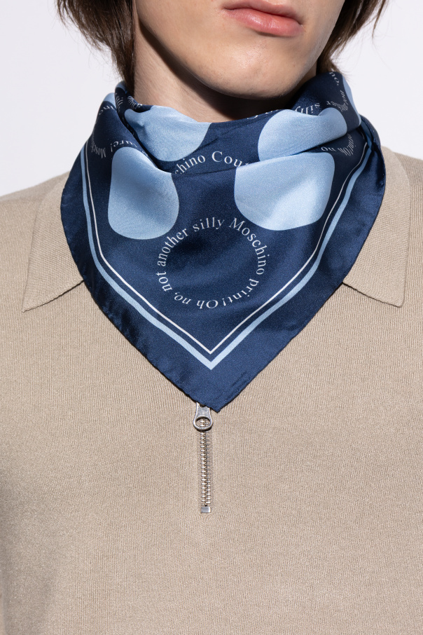 Moschino Pañuelo de seda con logo
