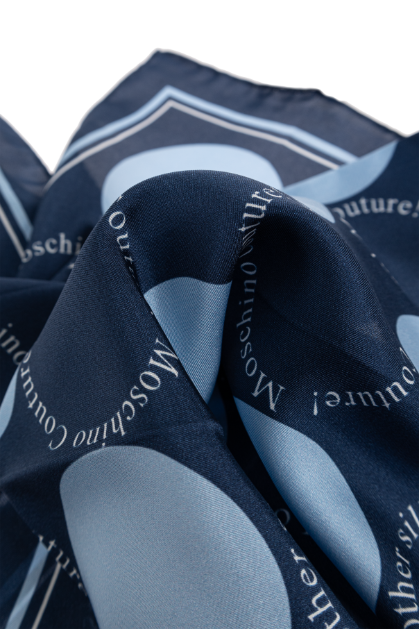 Moschino Pañuelo de seda con logo