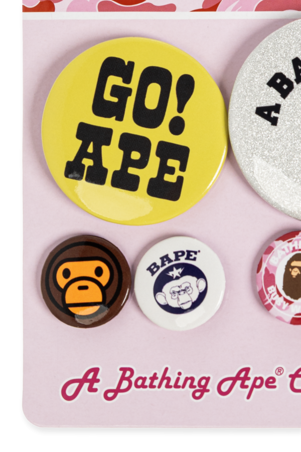 A BATHING APE® Badges with logo