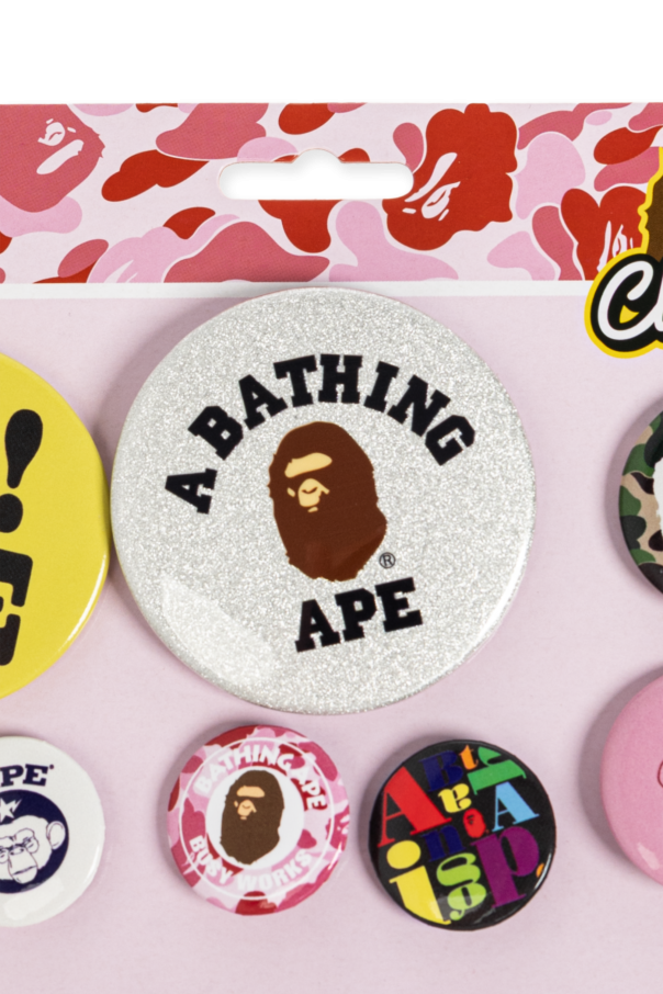 A BATHING APE® Badges with logo