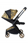 Versace Kids BLACK Barocco-printed baby stroller
