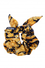 Versace BLACK Silk scrunchie