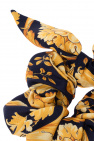 Versace BLACK Silk scrunchie