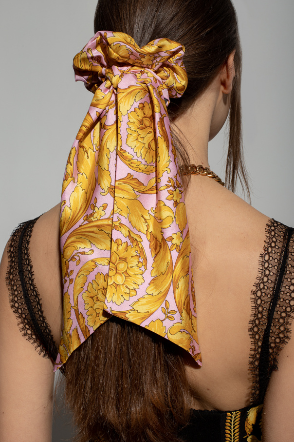 Versace Barocco-printed scrunchie