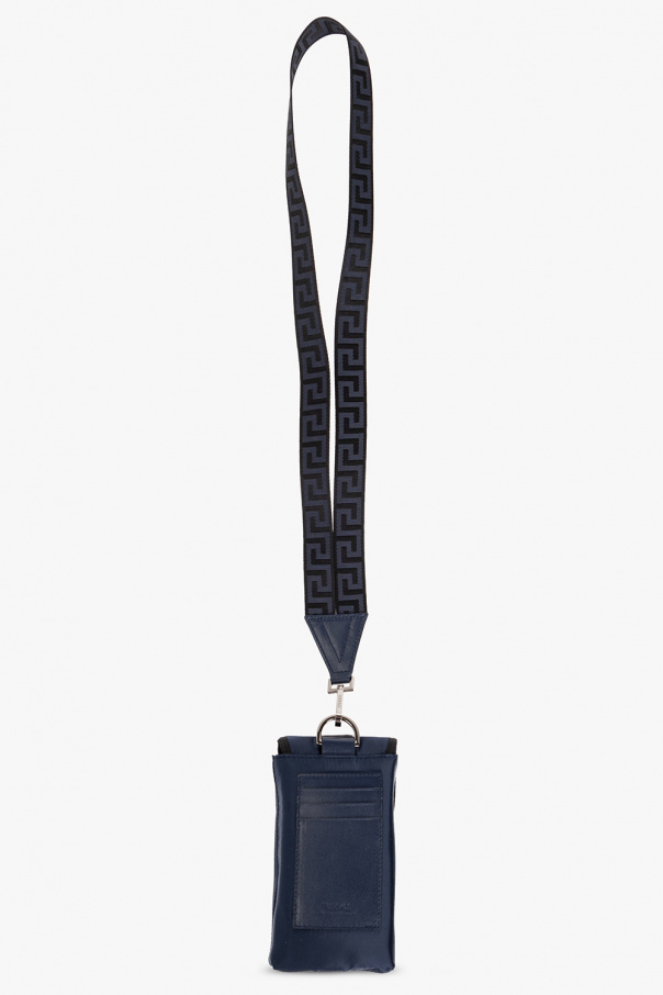 Versace NAVY BLUE Strapped phone holder