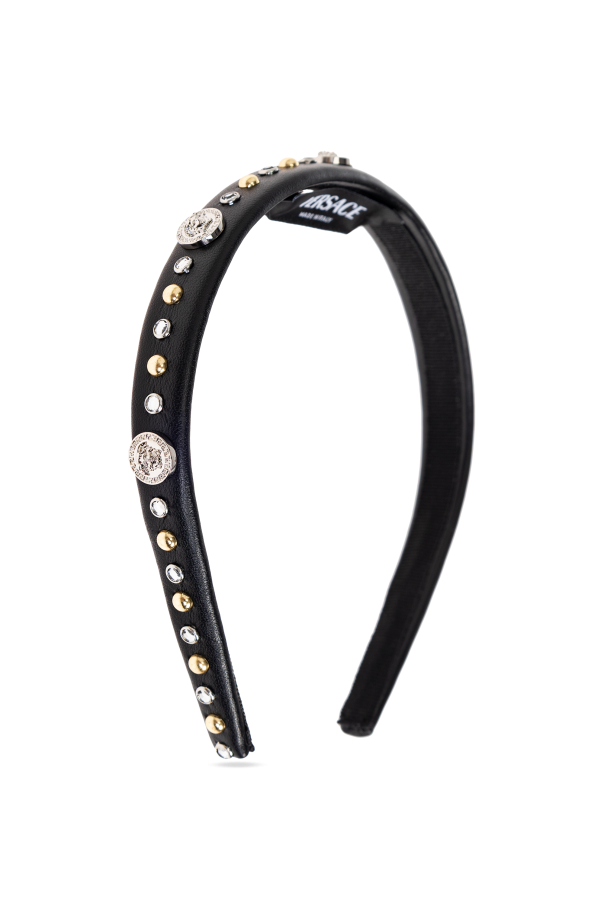 Headband with shimmering embellishments od Versace
