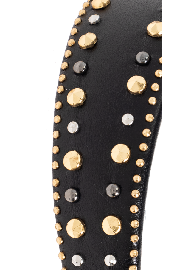 Versace Diadema de cuero