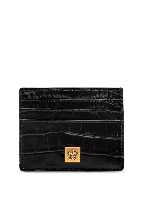 Leather card holder with 'Medusa' head od Versace