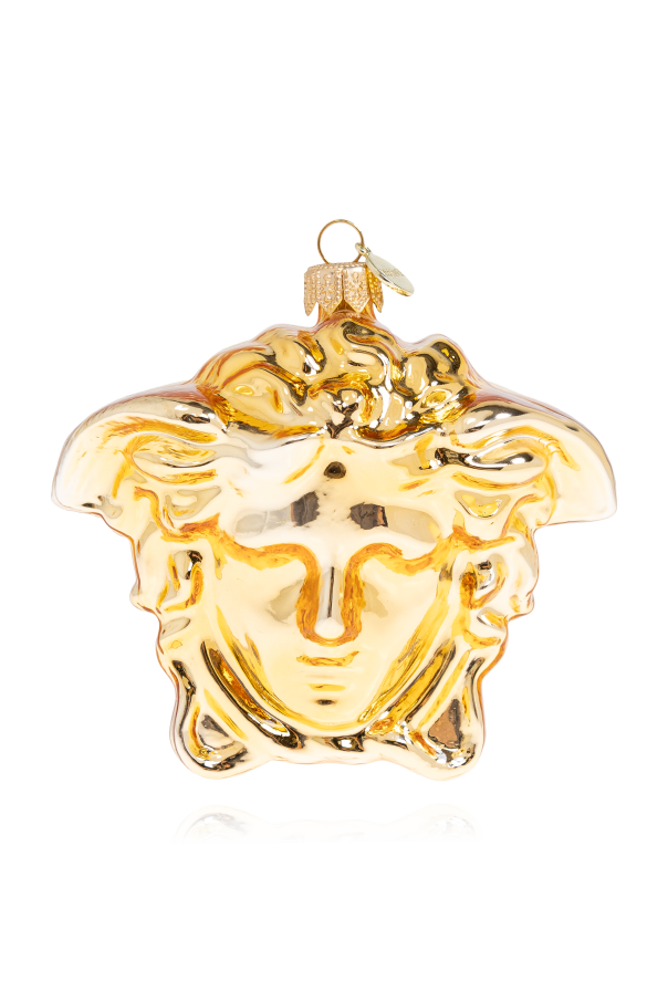 Versace Home Holiday ornament in the shape of a Medusa head