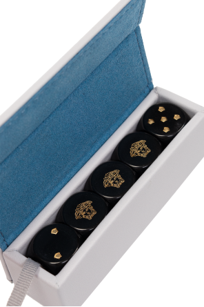 Versace Home Dice set in leather case