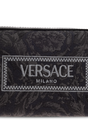 Versace Wash Marrone bag with logo