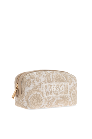 Versace logo-embroidered bucket bag