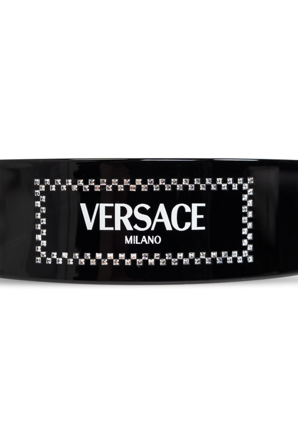 Versace Opaska  na głowę z połyskującymi kryształami