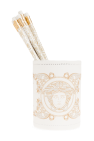 Versace Home WHITE Set: six pencils and container