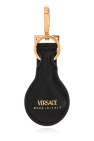 Versace BLACK Keychain with Medusa's Head