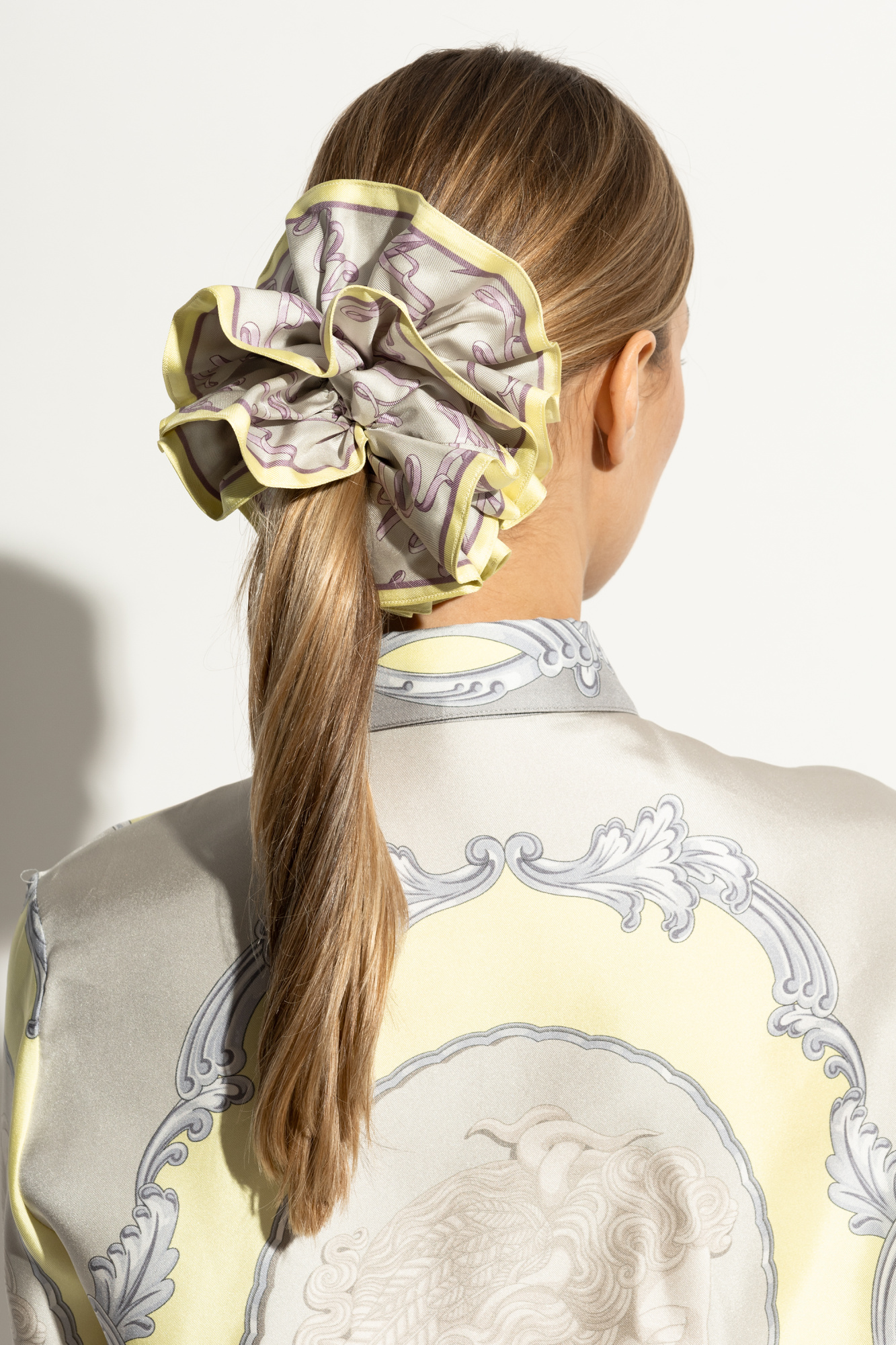 Multicolour Silk Hair Scrunchie Versace - Vitkac GB