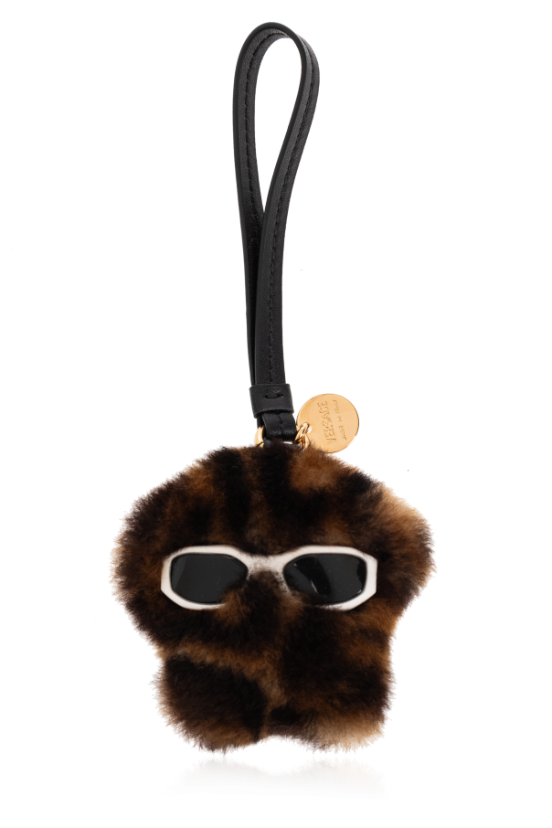 Furry bag keychain od Versace