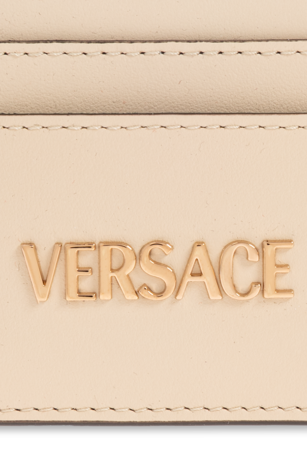 Versace Estojo de cartões em couro