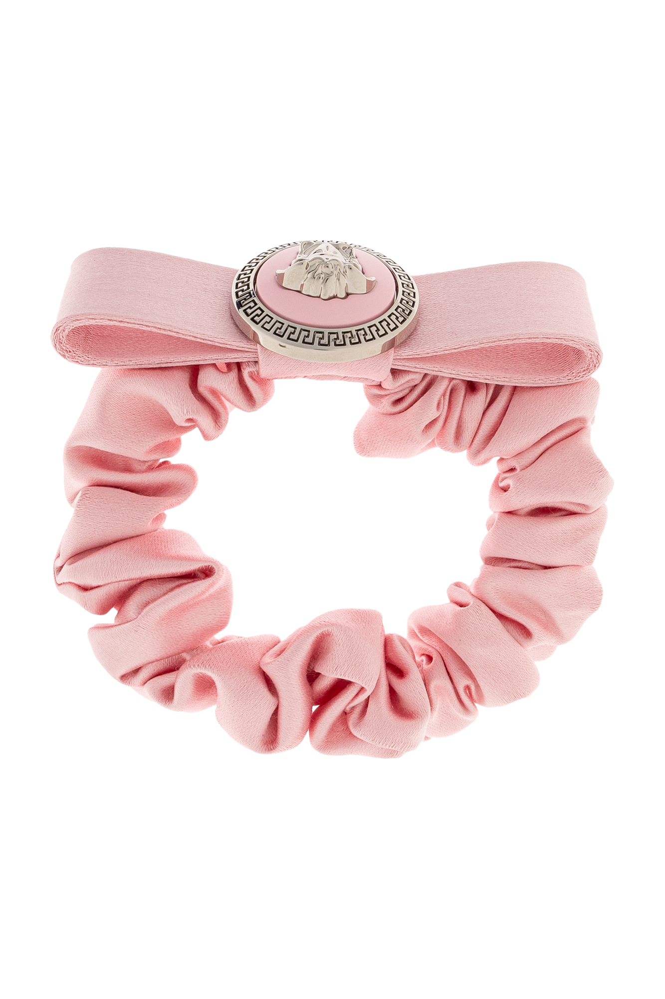 Pink Silk hair scrunchie Versace - Vitkac GB