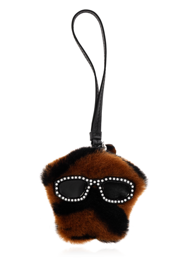 Furry bag charm od Versace