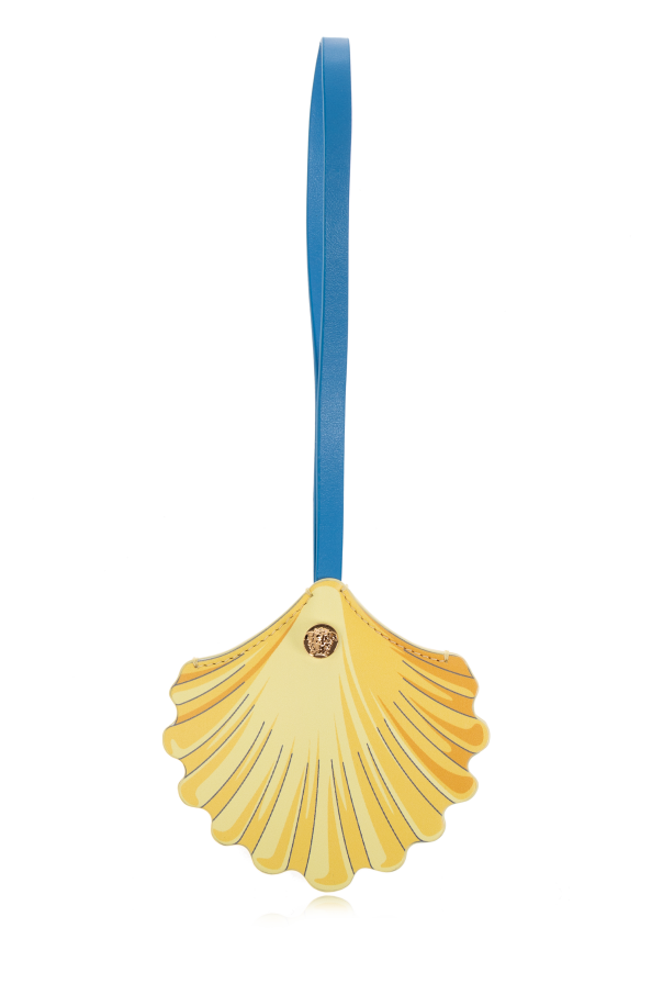 Leather keychain in the shape of a bowtie od Versace