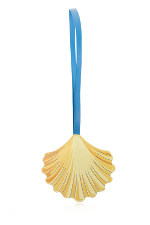 Versace Leather keychain in the shape of a bowtie