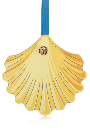 Versace Leather keychain in the shape of a bowtie