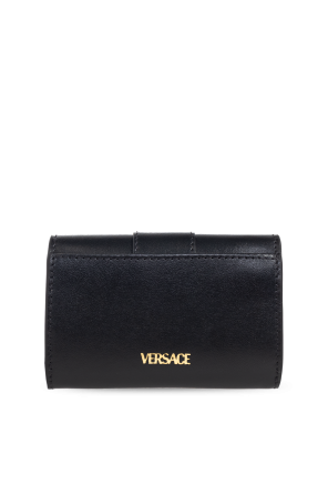 Versace Funda de tarjetas de cuero