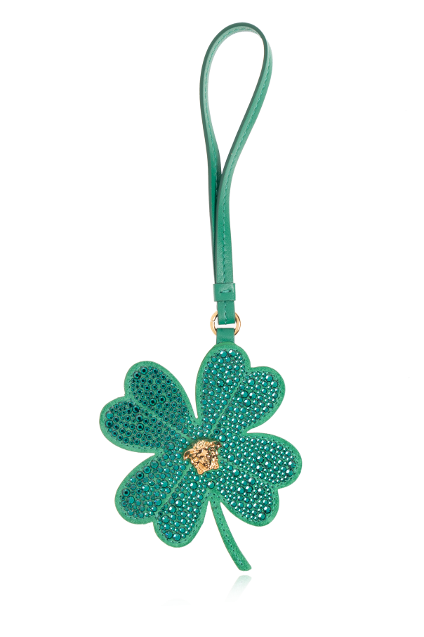 Leather pendant with clover motif od Versace