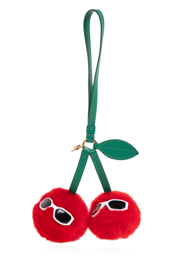 Furry bag charm od Versace
