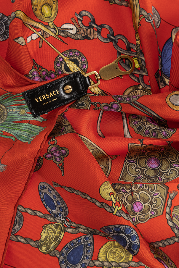Versace Silk scarf with "Broken Jewels" print